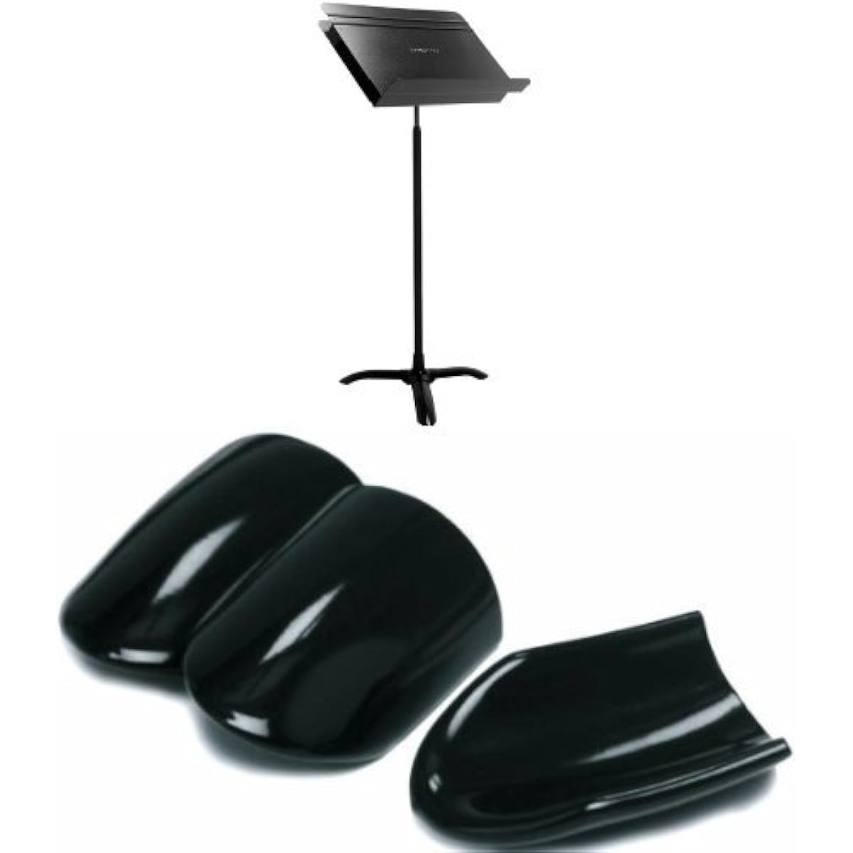 Manhattan Music Stand M49 Director's Stand Black Floor Protector Set