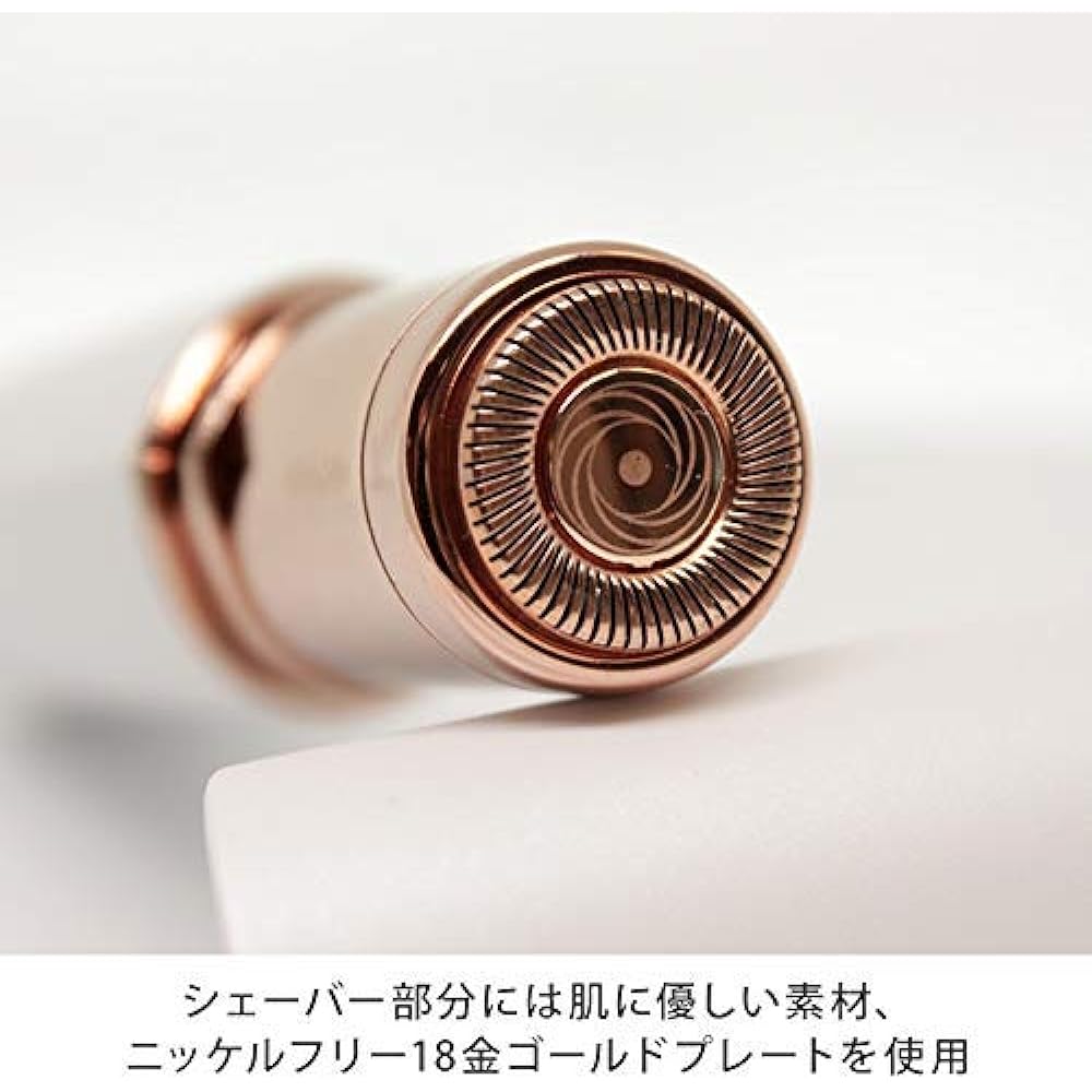 Direct Teleshop [Genuine Japanese Product] Flawless Electric Face Shaver Facial Shaving Razor Unwanted Hair for Women Rotary Electric Shaver Cordless Ladies Downy Hair (Apple Kitty)