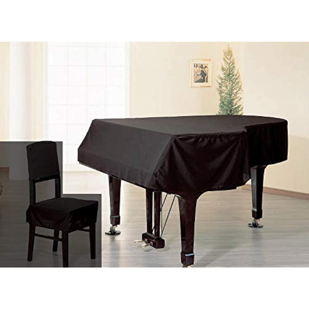 [Special edition GP with cloth] Grand piano cover Alps G-UX-BK (for YAMAHA C1X/C1/G1/GC1SN)