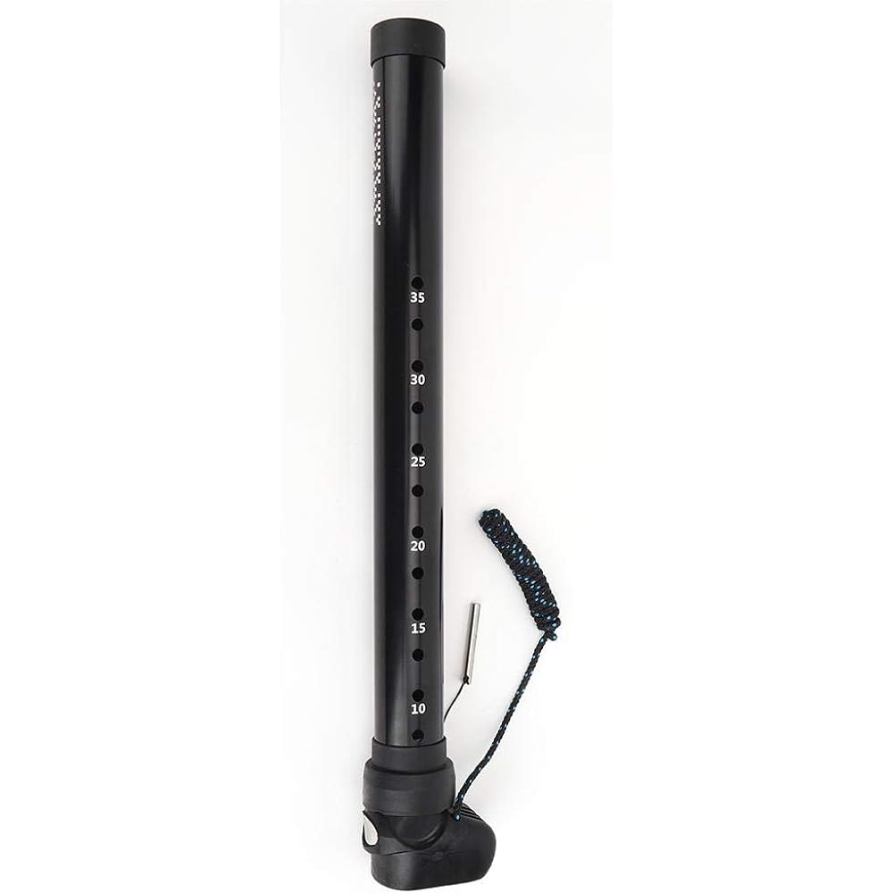 Convenient and practical black windsurfing mast extension bar, windsurfing mast extender adapter, sailboard windsurfing surfing water sports for SDM thick mast