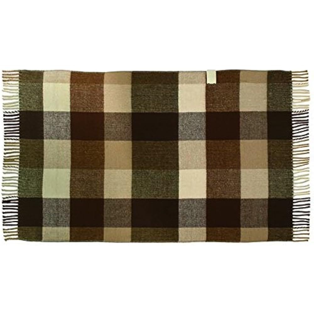 Koden Electric Blanket Throw 140 x 82cm Brown Plaid Pattern Cute Stylish Dust Mite Killer Washable Energy Saving Slide Temperature Adjustment CWN147-BC