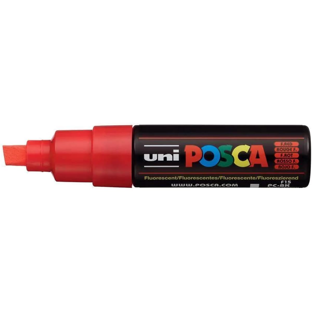 Uni Posca Marker Pc-8k Paint Glass Pen Broad Chisel Tip 8.00mm Brown