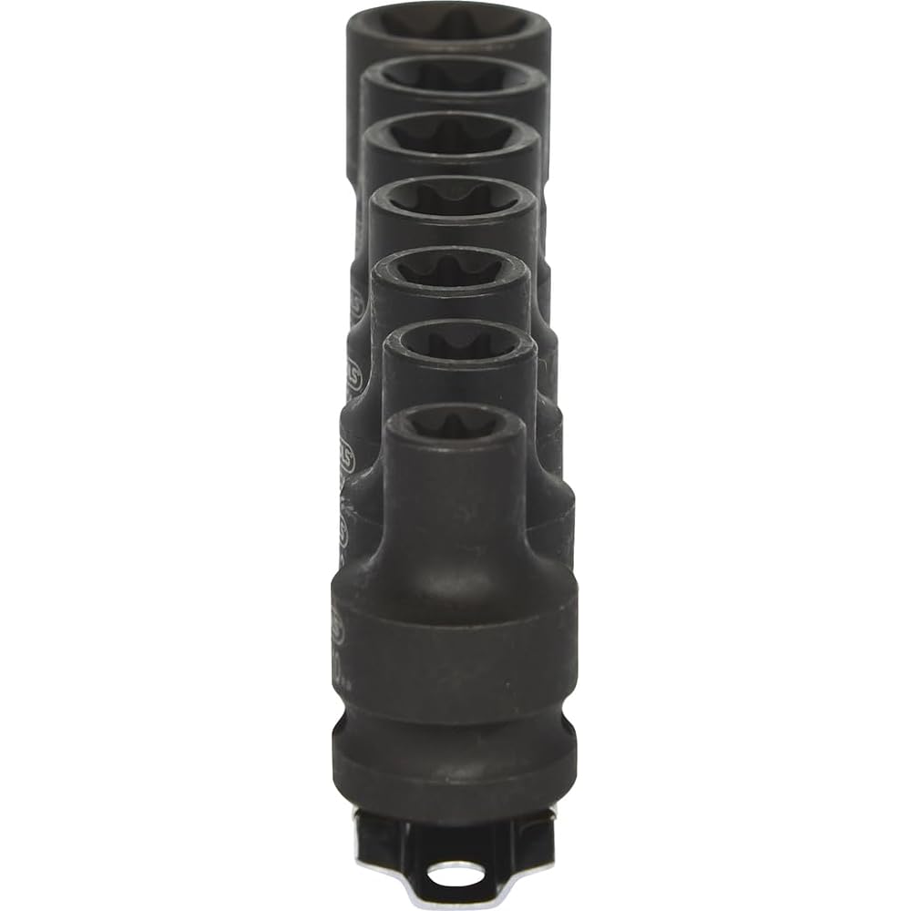 KS TOOLS 1/2" TX E-Impact socket set short 7 pcs E10-E24 1/2" TX E-Impact socket set short 7 pcs E10-E24 515.1106