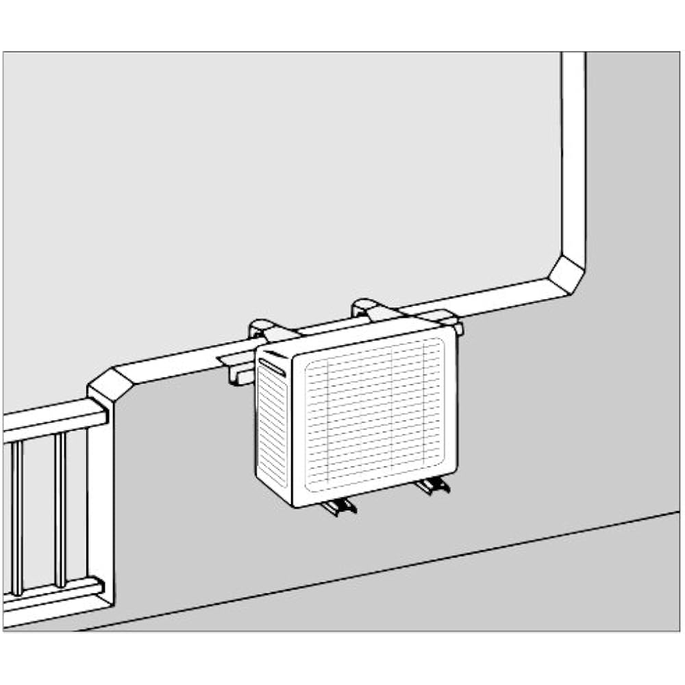 Hiharashi Metal Cooler Catcher Concrete Handrail Ivory C-CKG
