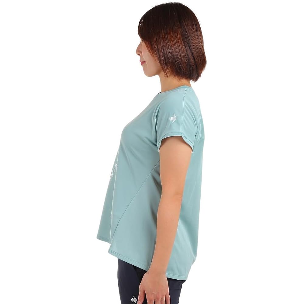 [Le Coq Sportif] Practice Shirt, Sweat Absorbent, Quick Drying, Stretch, UV CUT (UPF), Sweat Stain Reduction, French Sleeve, Women's QTWWJA05