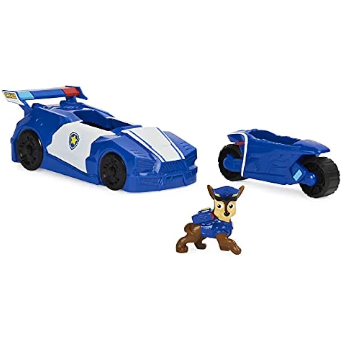 Nick Shop Paw Patrol Chase Mini Movie Vehicle Set ~ 4 Piece Set Paw Patrol 2-in-1 Toy Car Chase Stickers and More