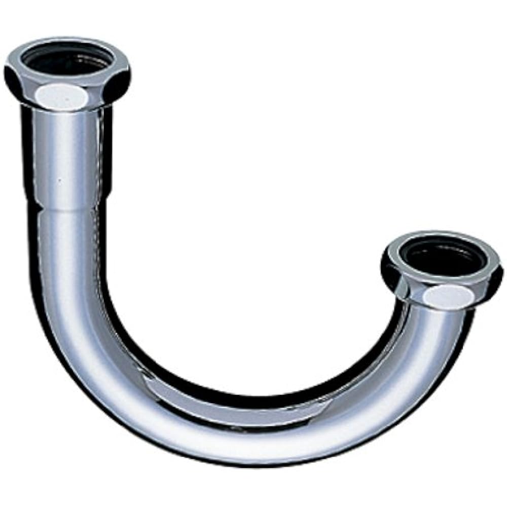 SANEI Drain Parts Wide U Pipe for Metal Trap Pipe Diameter 32mm H70-670-32X140