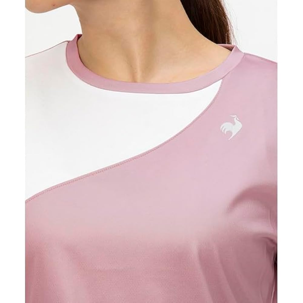 [Le Coq Sportif] T-Shirt Color Switching Game Shirt UV CUT (UPF50+) SUNSCREEN JTA Official Official Short Sleeve Sunscreen Match Practice Women's