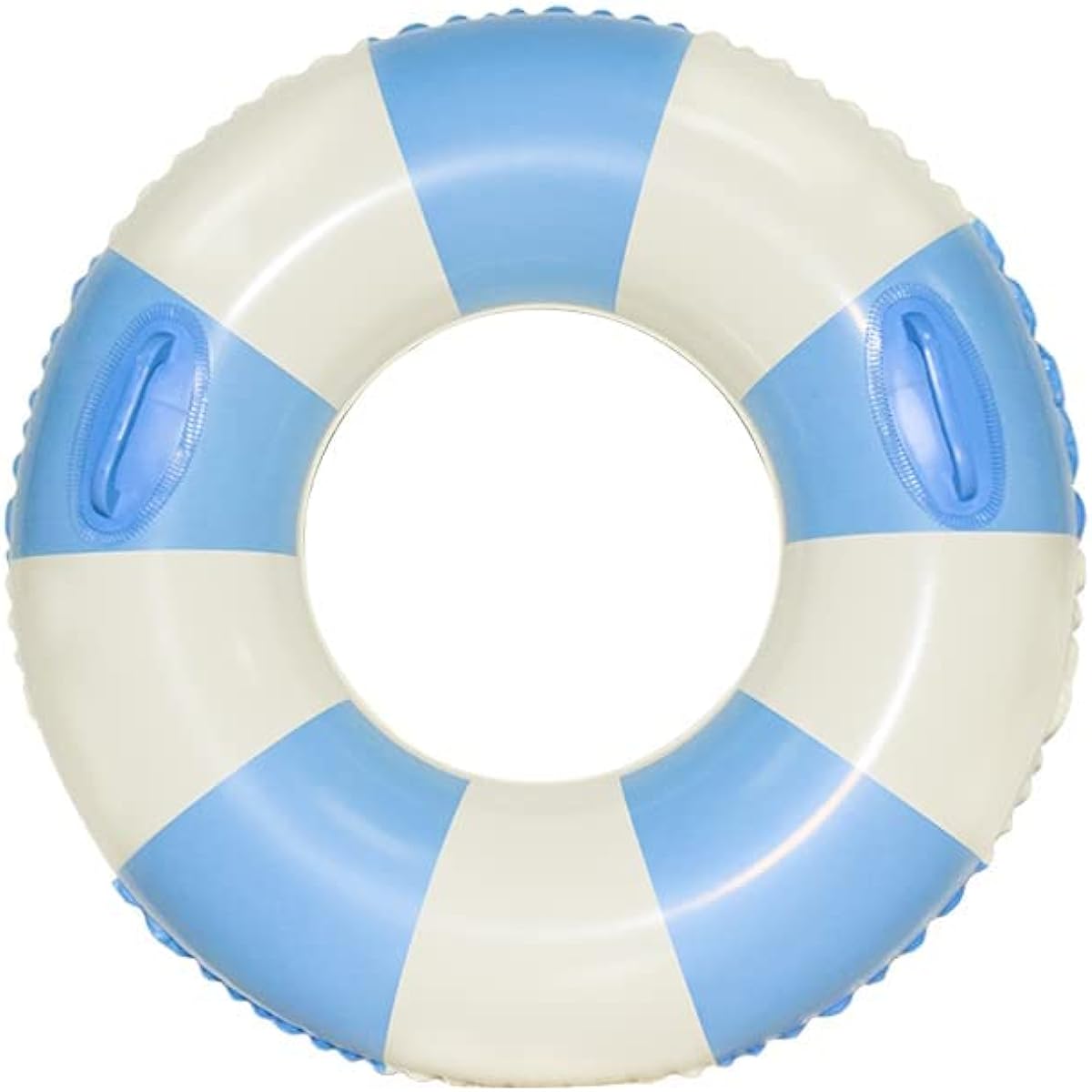 Pasler Striped Swim Ring for Pool/Beach/Lake Adult Swim Ring Blue