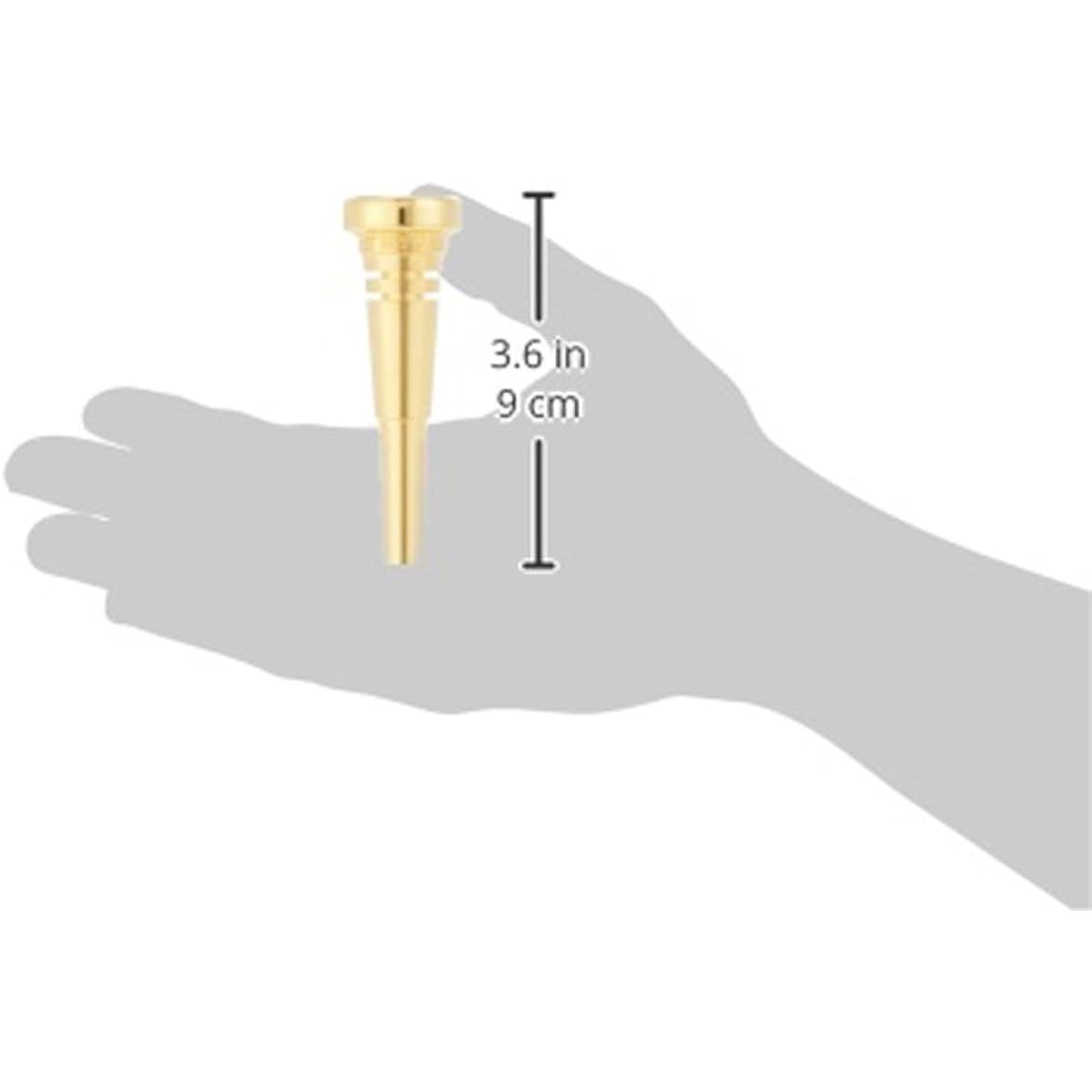 Best Brass Trumpet Mouthpiece 1C Gold Plated Finish