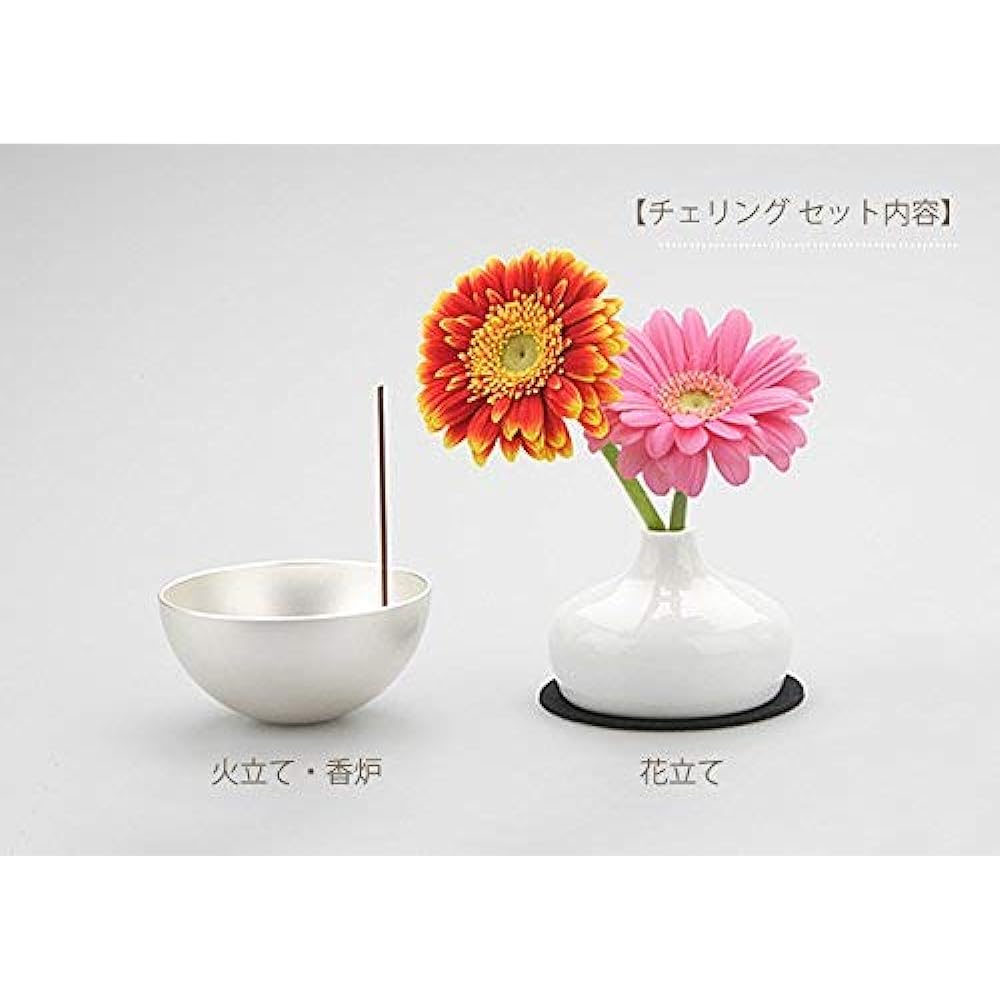 Design Buddhist utensils: lantern, flower stand, incense stand chering [silver]