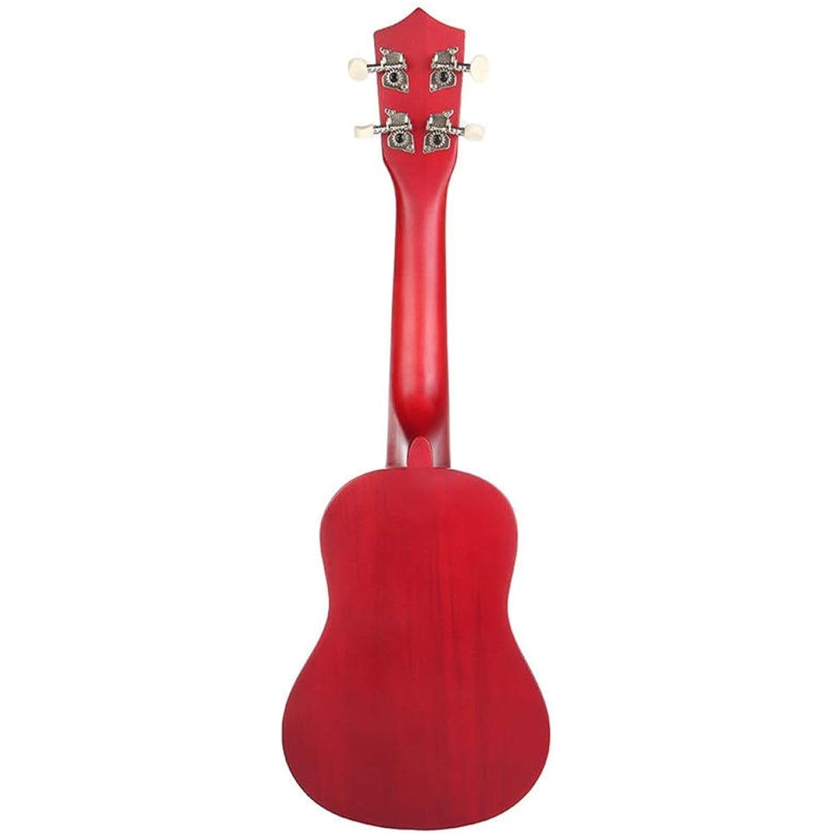Classical Guitar Small Wooden Guitar with Tuner and 12 Frets 21 Inch Color Soprano Ukulele Uke Steel Guitar Easy to Learn and Play (Color : As shown, Size : 21inch)