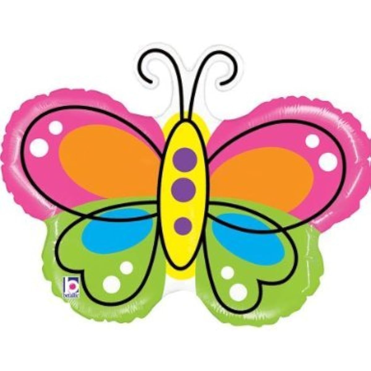 Mighty Beautiful Butterfly Shape 70cm Mylar Foil Balloon