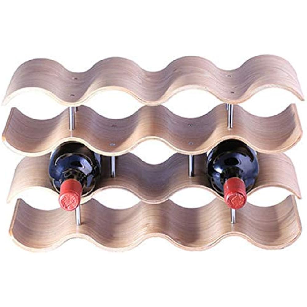 [Natura Style] Wooden Wine Rack Stylish Display Interior (for 14 bottles)