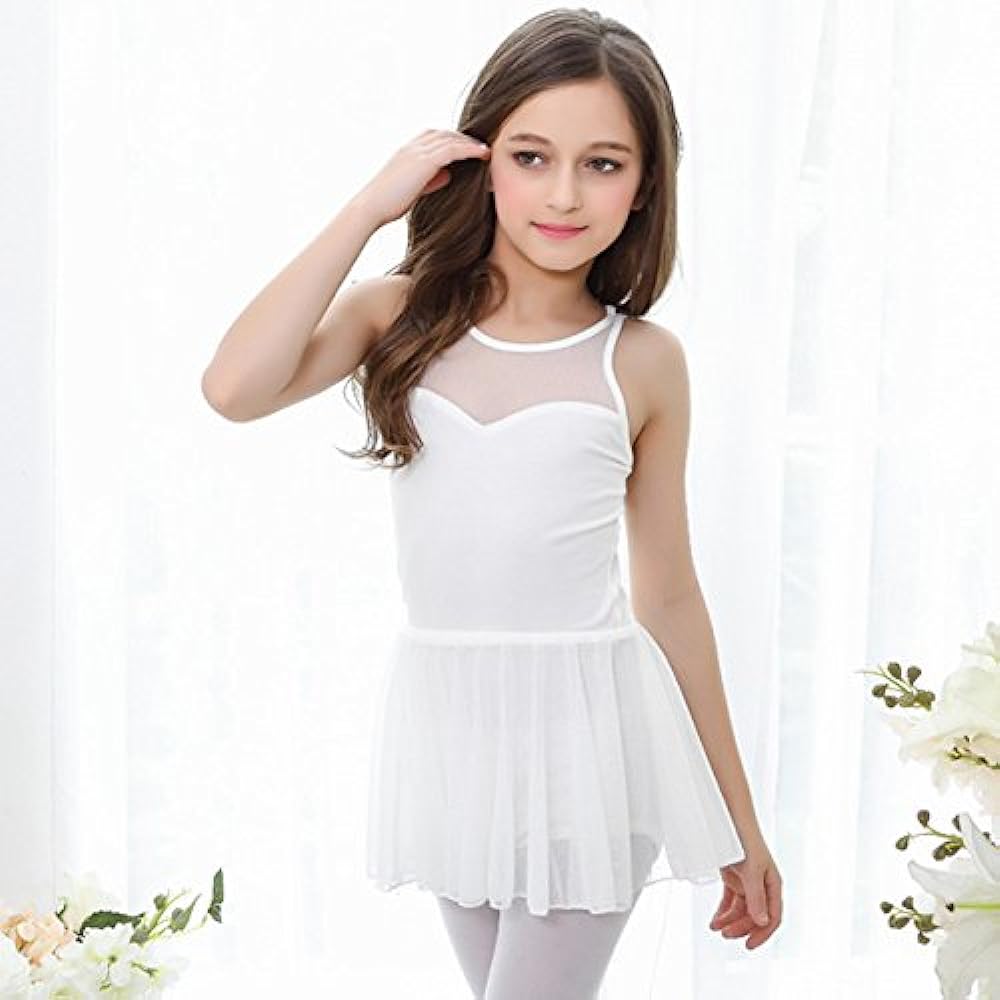 Manana ma6 Silkily 2way Leotard Skirt Separate Ballet Kids Junior Girl Snap Included