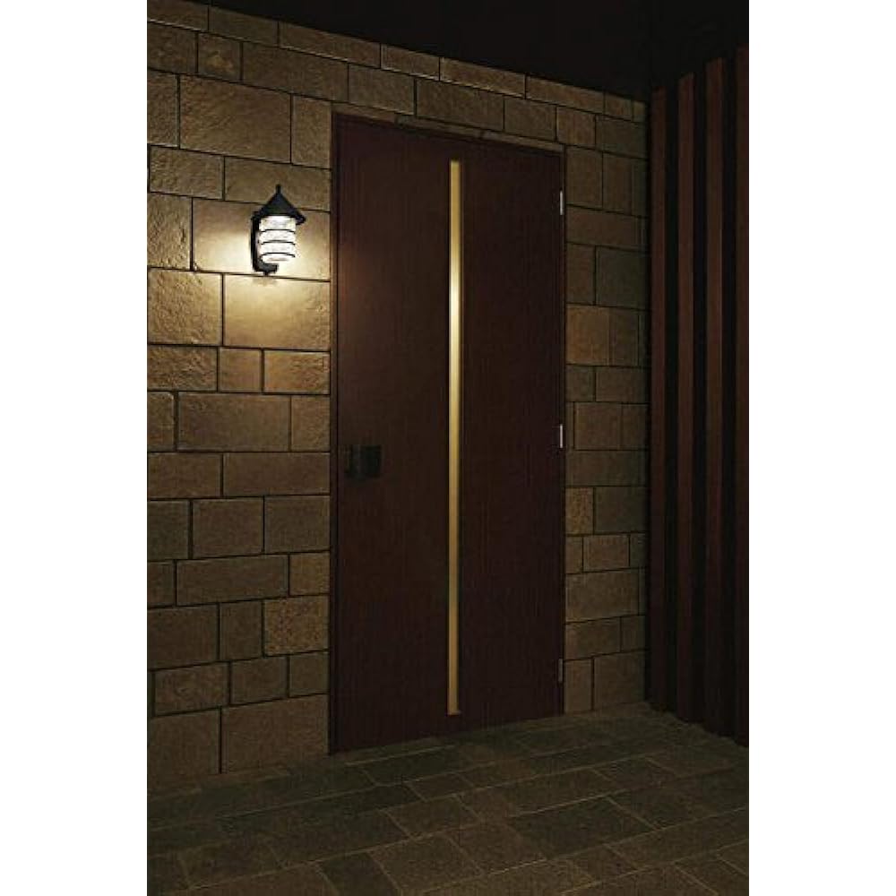 DAIKO Outdoor Light with Motion Sensor [Built-in LED] LED 7.5W Bulb Color 2700K DWP-38474Y Black