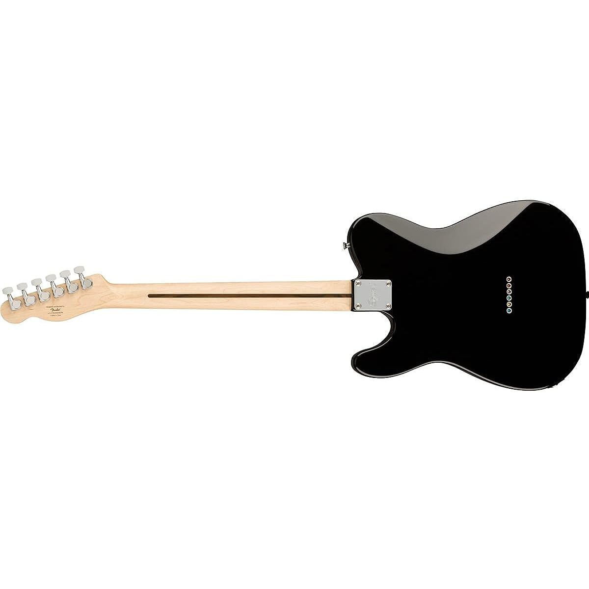 Fender Squier by Fender Electric Guitar Affinity Series™ Telecaster® Deluxe, Maple Fingerboard, Black Pickguard, Black with Soft Case