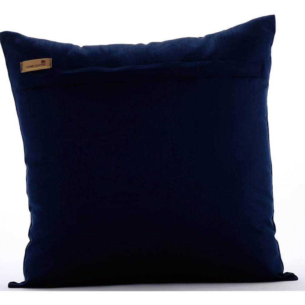 The Home Centric Cushion Cover Art Silk 45x45 cm Navy - Aladdin