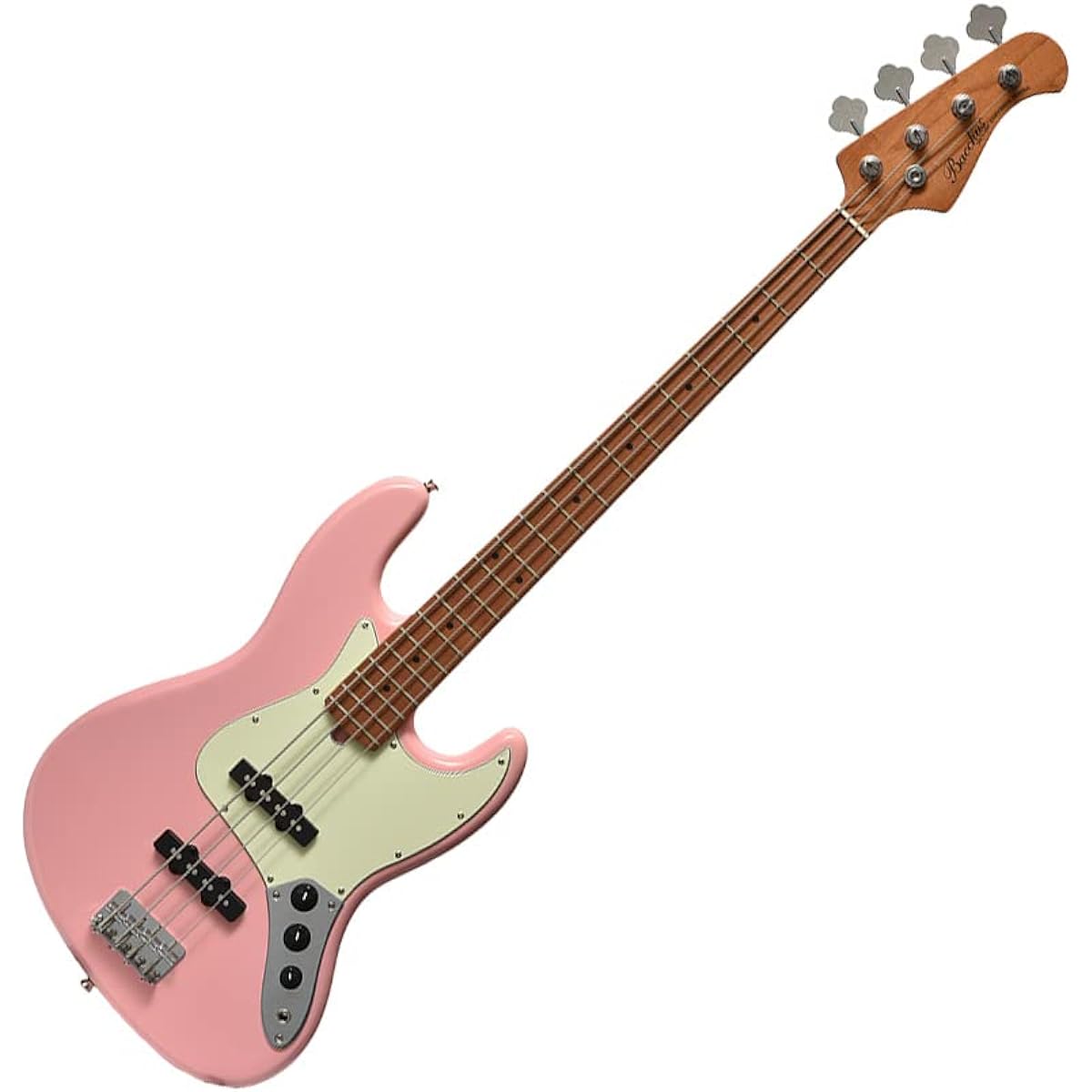 Bacchus BJB-1-RSM/M SLPK Electric Bass Jazz Bass Type Roasted Maple Neck Bacchus