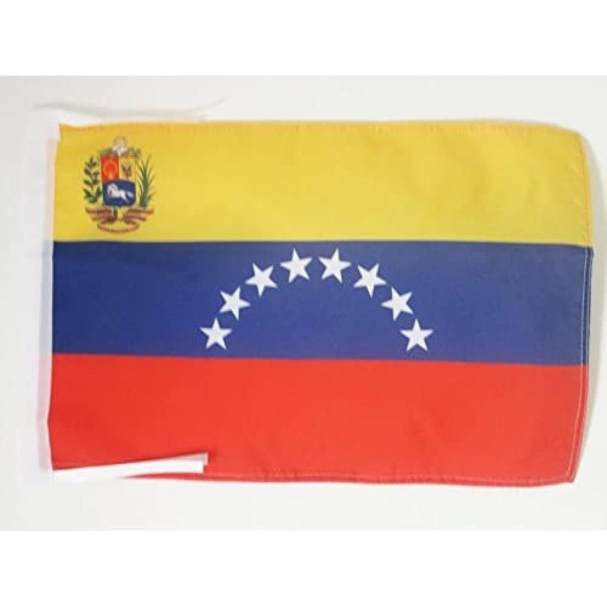 AZ Flag Venezuela Flag 18" x 12" Cord - Small Venezuelan Flag 30 x 45cm - Banner 18 x 12"
