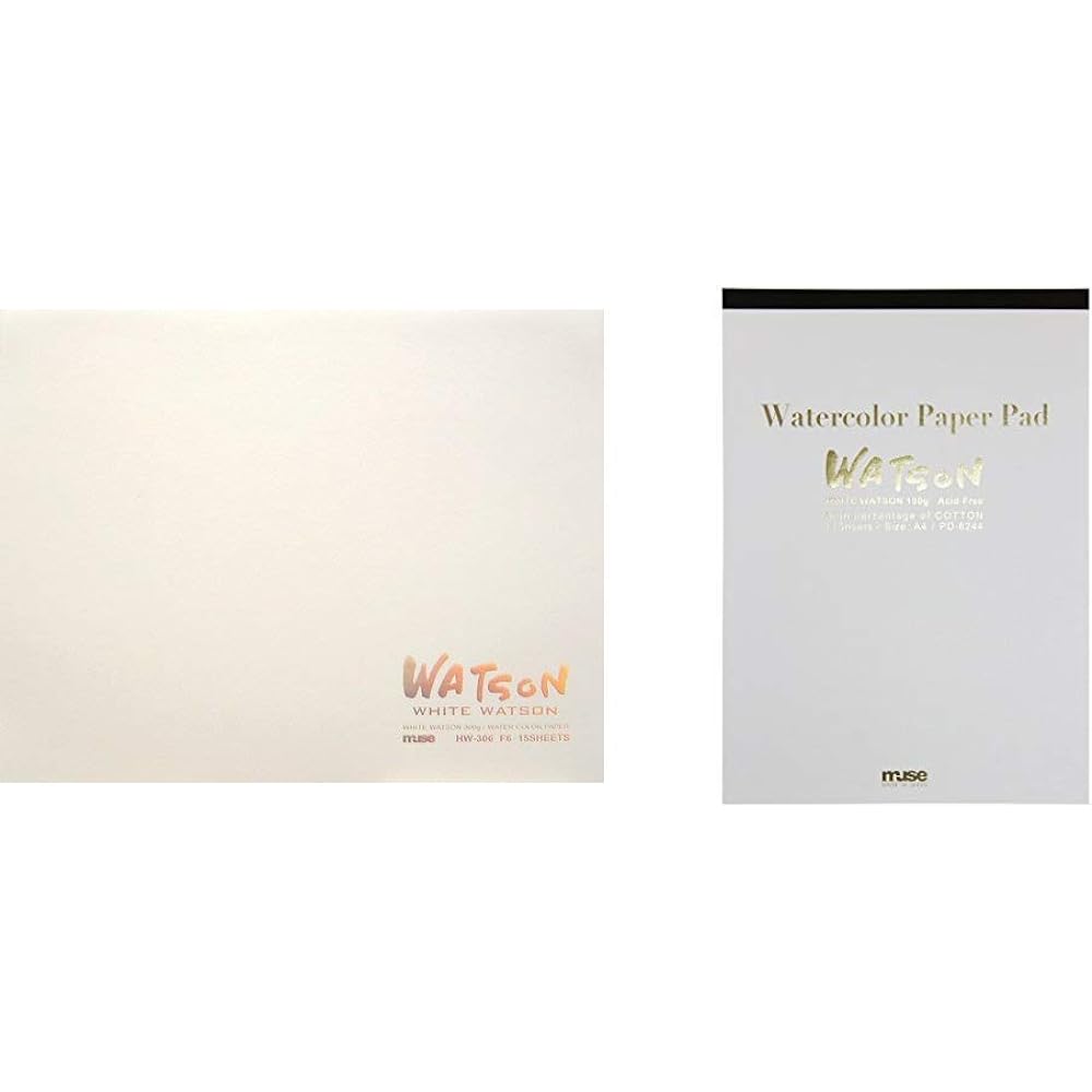 Muse Watercolor Paper White Watson Block F10 300g White 15 Sheets HW-310 F10