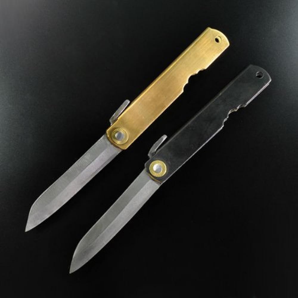 Higo Morisada Japanese Style Knife, Sasabade, White Paper, Large, Black