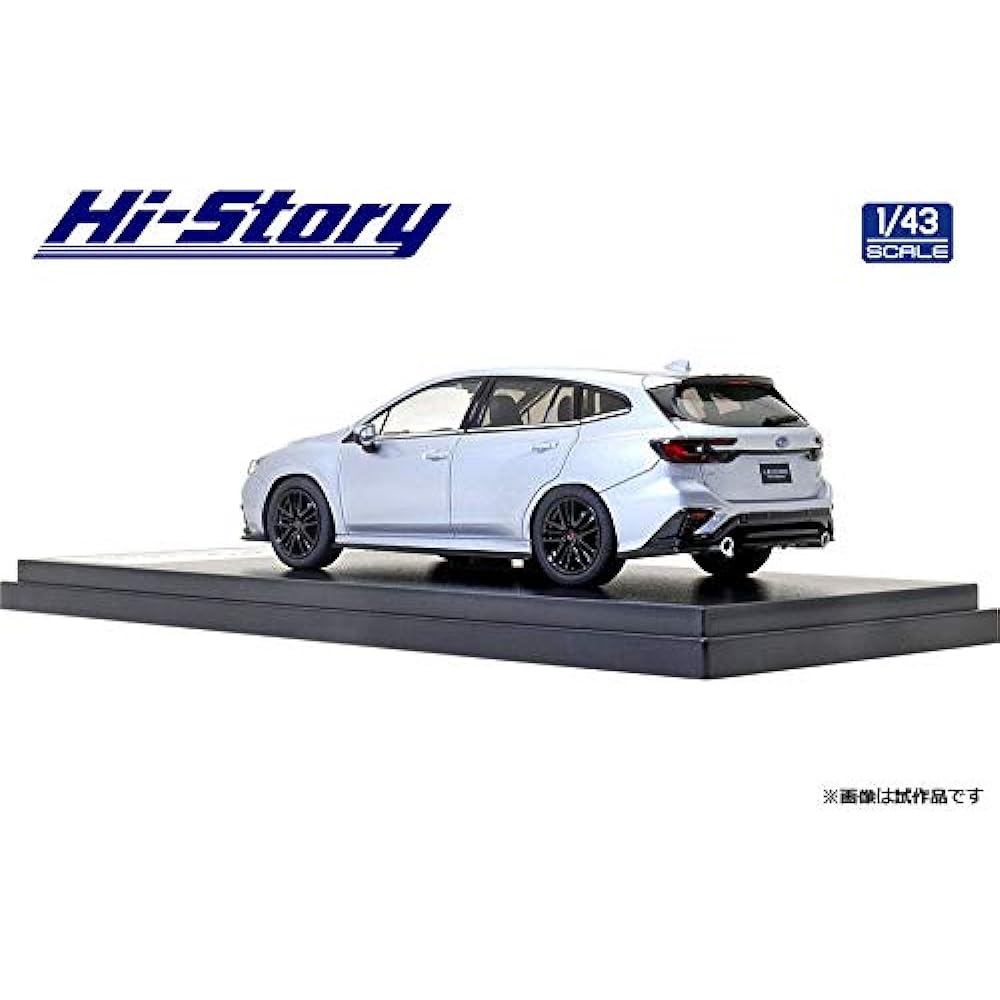 Hi Story 1/43 Subaru LEVORG STI Sport (2020) STI Sports Parts Ice Silver Metallic Finished Product HS333SL