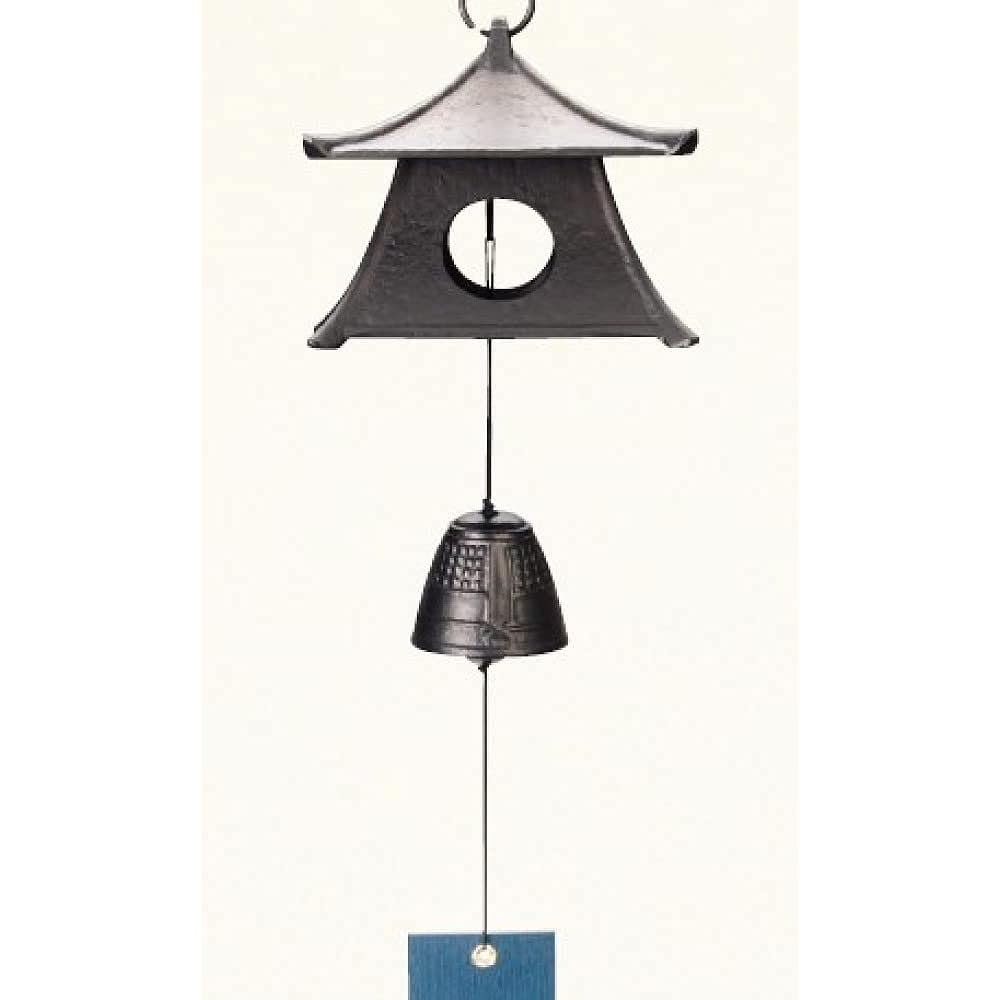 Iwachu Wind Chime Hanging Lantern Medium with String Black Nanbu Ironware 27103