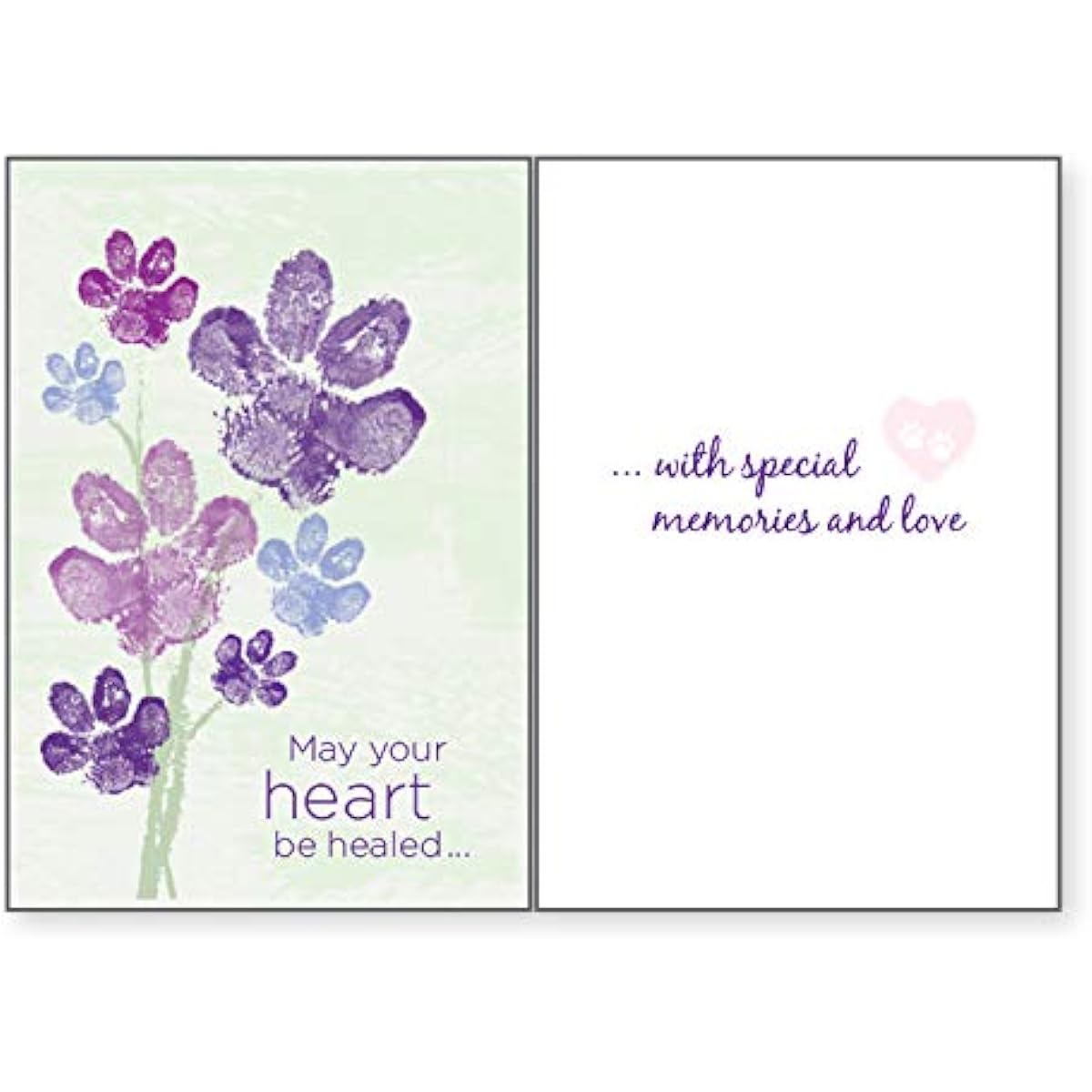 Dog Speak May Your Heart Be Healing With Special Memories and Love - Pet Death Card