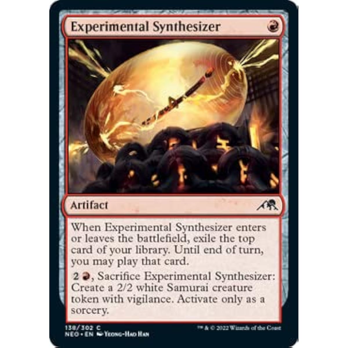 Magic: The Gathering - Experimental Synthesizer (138) - Foil - Kamikawa: Neon Dynasty