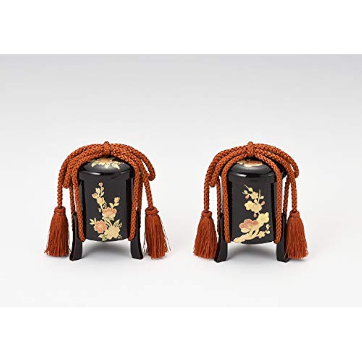 Parts for sale Hina dolls, tools, wooden, high-quality lacquer, plum and cherry blossom, container, Hina tools, Hina dolls (25 size)