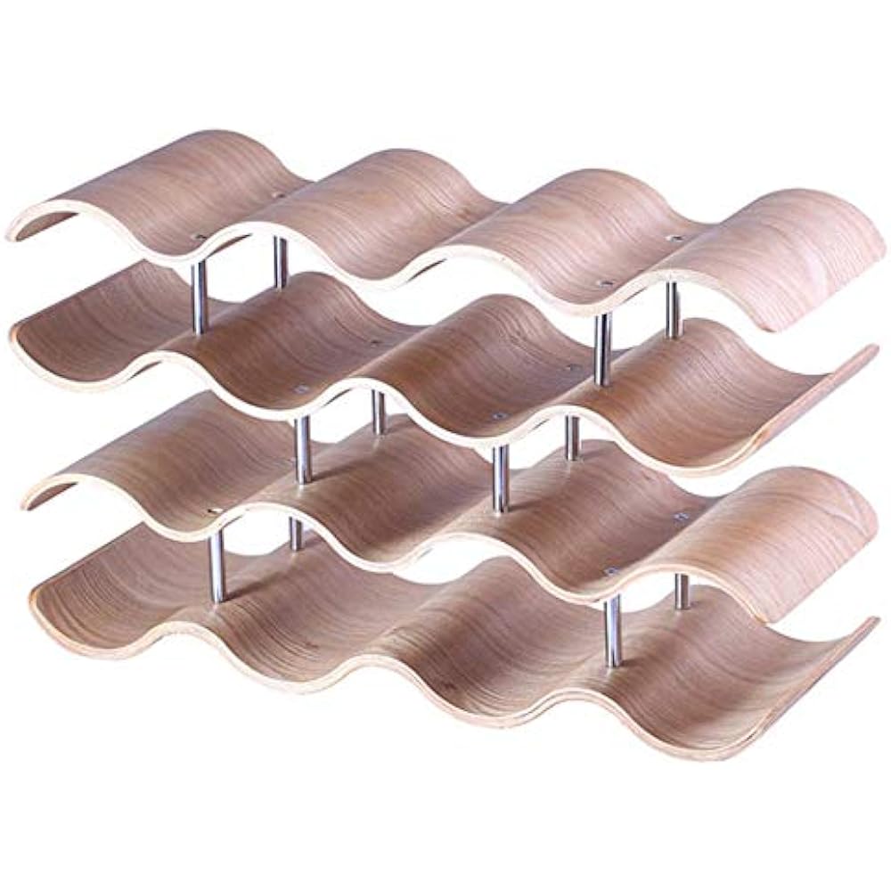 [Natura Style] Wooden Wine Rack Stylish Display Interior (for 14 bottles)