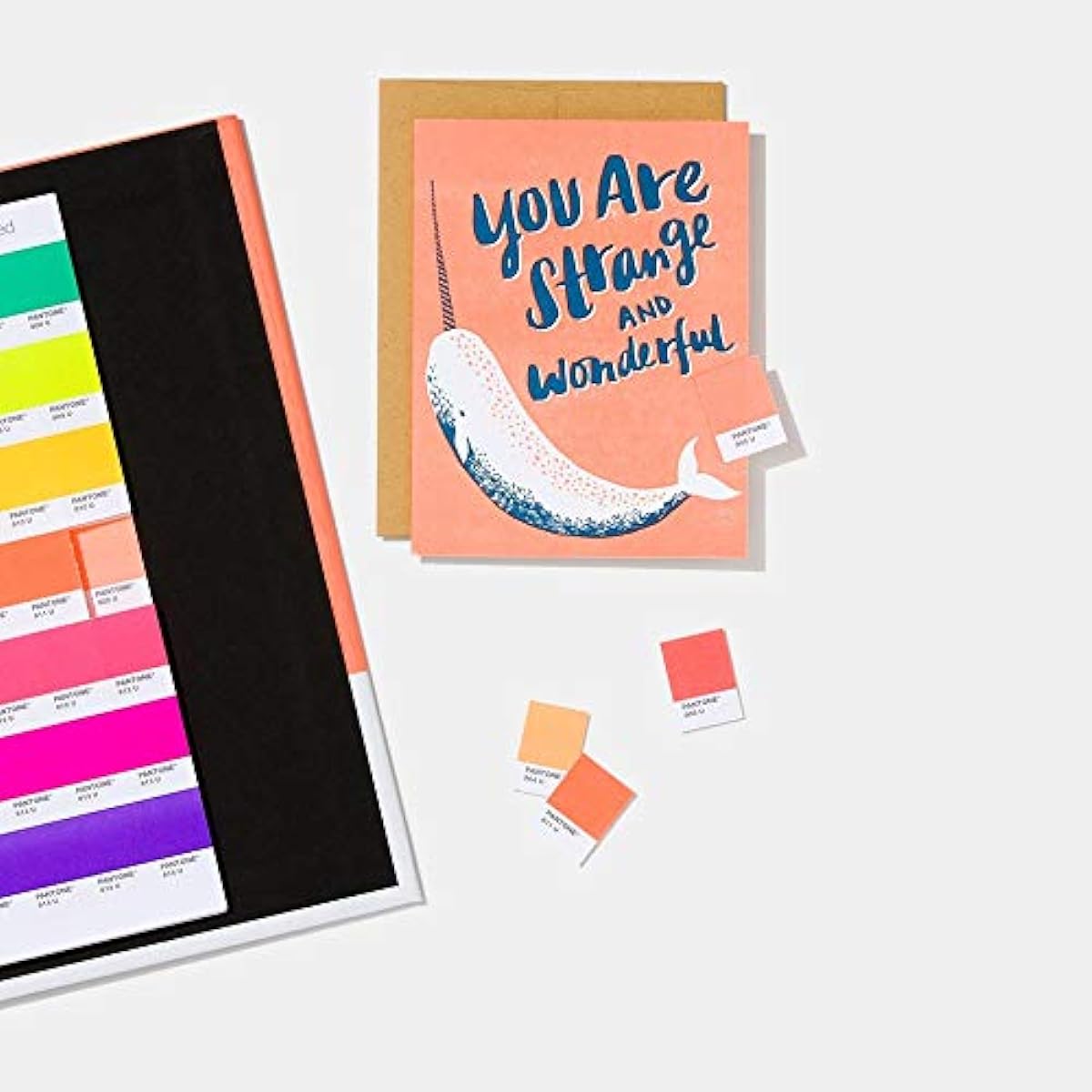 PANTONE PLUS Pastel & Neon Chips, Tear-off Chip Type (Coated Paper + High-Quality Paper) GB1504A, Genuine Pantone Product, Serial Number Included, Parallel Import