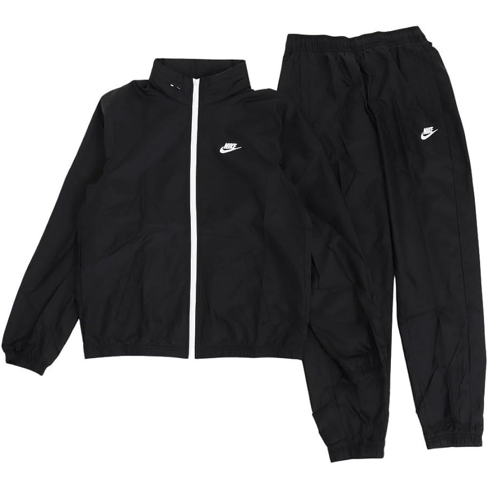 [Nike] NSW SPE LND Stretch Woven Lined Mesh Wind Up Suit Windbreaker Jacket x Long Pants Top and Bottom Set 2XL Size (176-185cm) Domestic Genuine Product DR3338 Black/White
