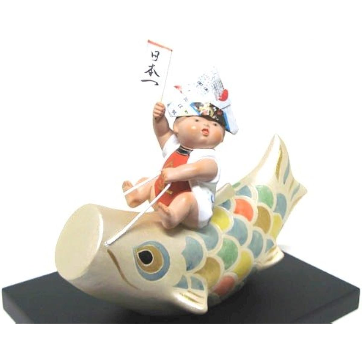 [Made in Japan] Japanese-style interior Fukuoka traditional crafts Boys' Festival May dolls Japanese traditional crafts Hakata dolls Susumu Ueki Blue sky high