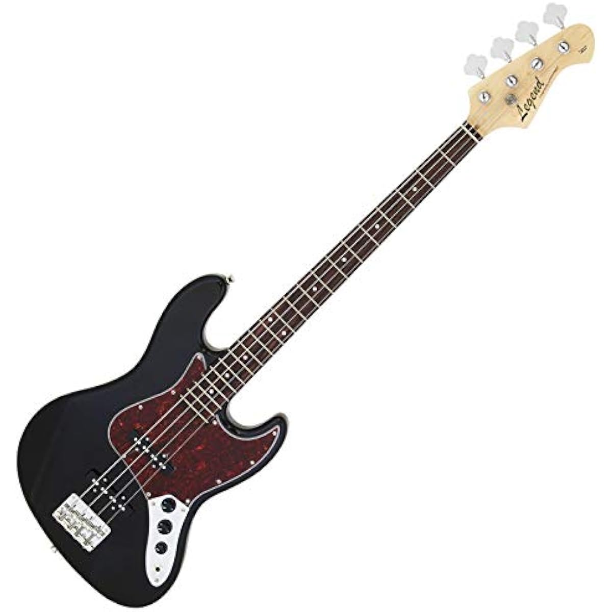 LEGEND LJB-Z TT Black Bass Beginner 12-piece Set [Fender Amplifier Included] Jazz Bass Type Legend