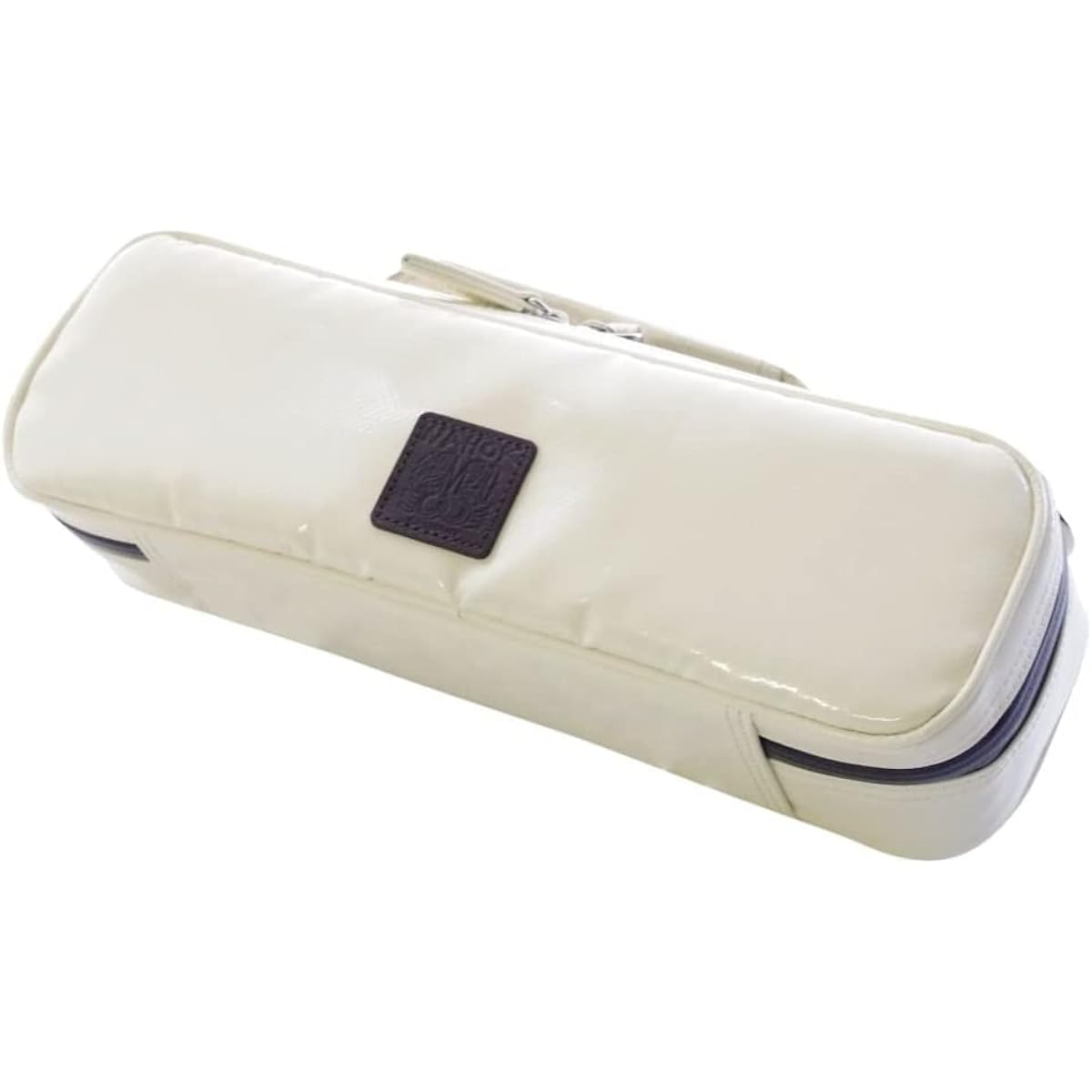 NAHOK Piccolo Case Guard "Mancini/wf" Ivory [German waterproof fabric x special temperature adjustment function & shock absorbing material + waterproof zipper] Fabric from Germany, Made in Japan.