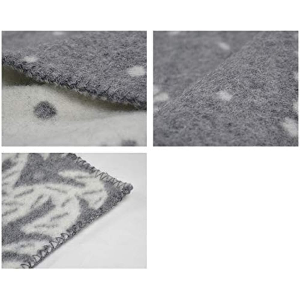 Klippan Wool Blanket 130 x 180 House in the Forest [Gray 225101] Single [Parallel Import]