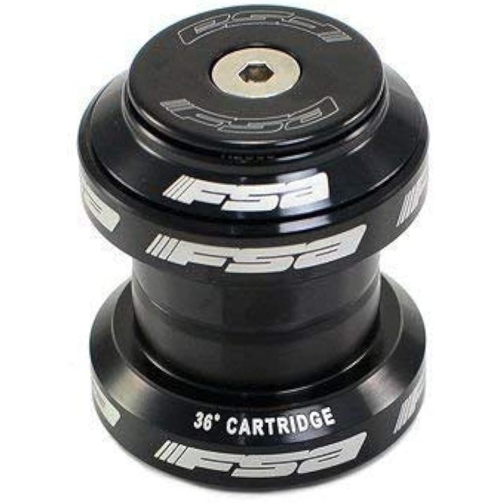 FSA Orbit MX 1-1/8Inches Threadless MTB Road Headset with Top Cap, Black, NO.20, XTE1504