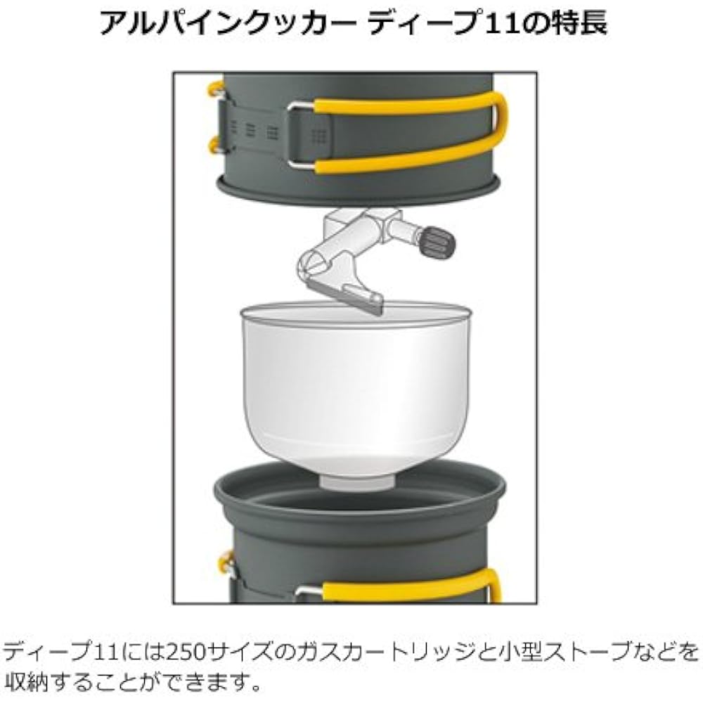 Allxeiansor Mont-bell Alpine Cooker Deep 11+13 Set