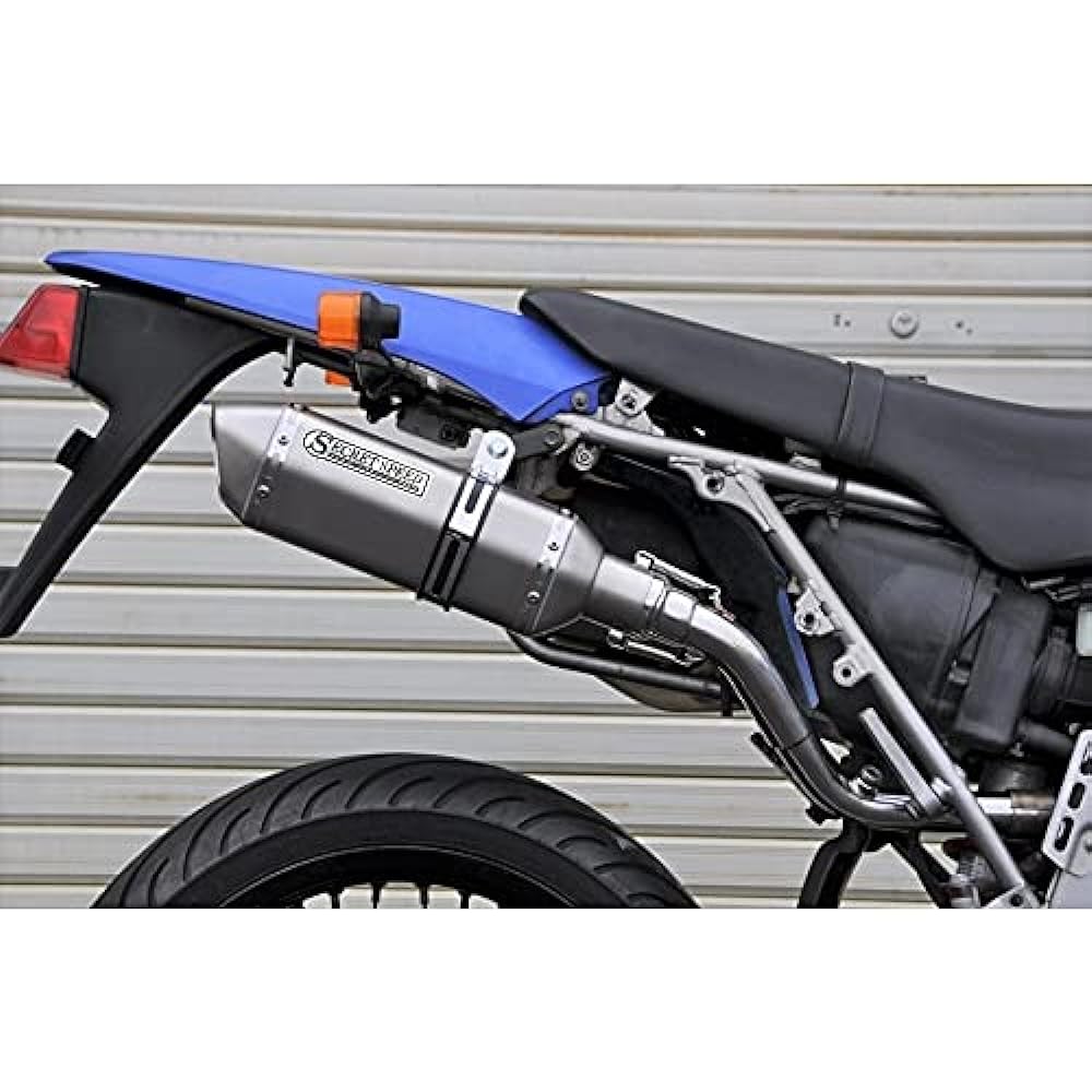 SECRET SPEED Kawasaki D Tracker 250 (KLX250) Bike Muffler (O2 Sensor Compatible) Solid Motard Deformed Slip-on SUS Stainless Steel Muffler D-TRACKER ss-201-s04