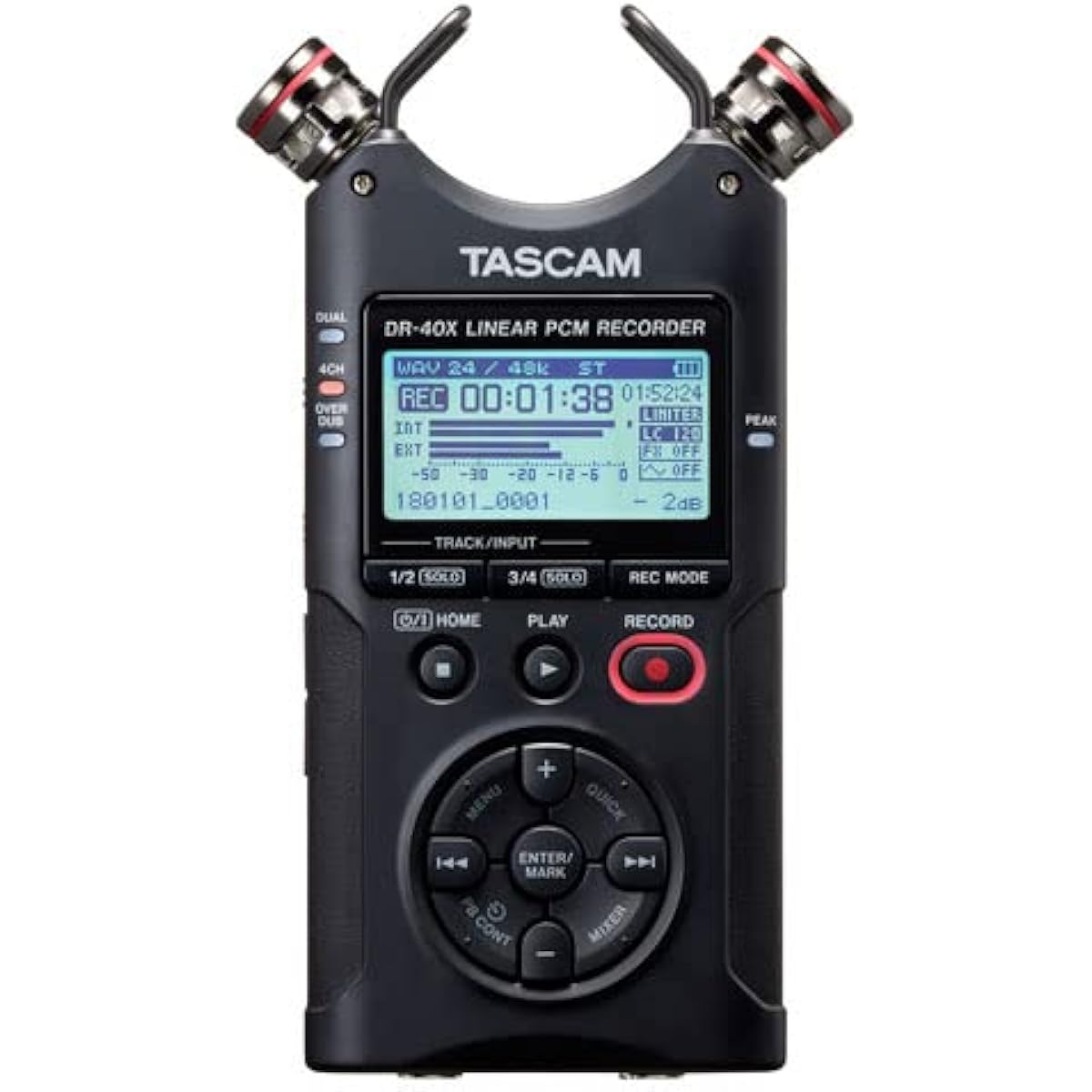 [Accessory Pack/AK-DR11G mk3 Set] TASCAM - 4-Channel Linear PCM Recorder with USB Audio Interface DR-40X