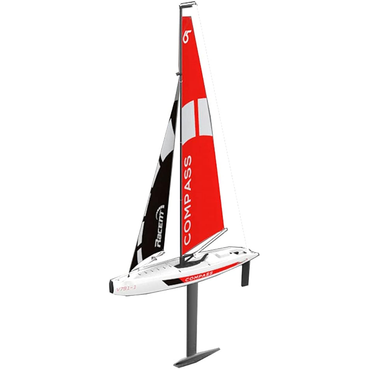 RC Boat Remote Control Yacht 65cm 2.4g DIY Pre-assembled Ship Model, RG65 Class Competition RC Boat RTR Beginner, Adult