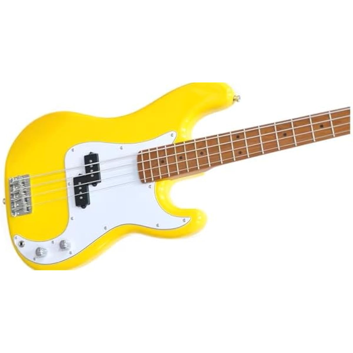 PLAYTECH Electric Bass Precision Bass Type Yellow [Carbonized Maple Neck]