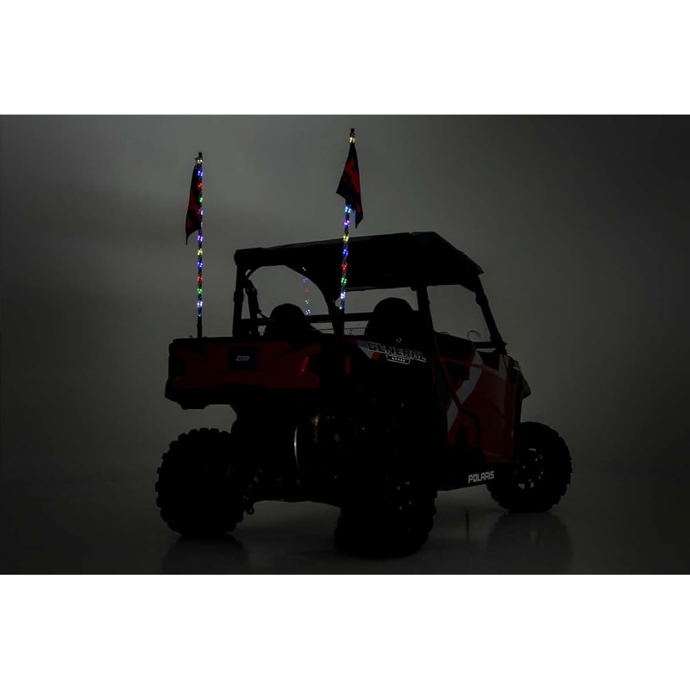 Rough Country 4' Multifunctional UTV LED Whip Light Kit with Remote Control - 93004