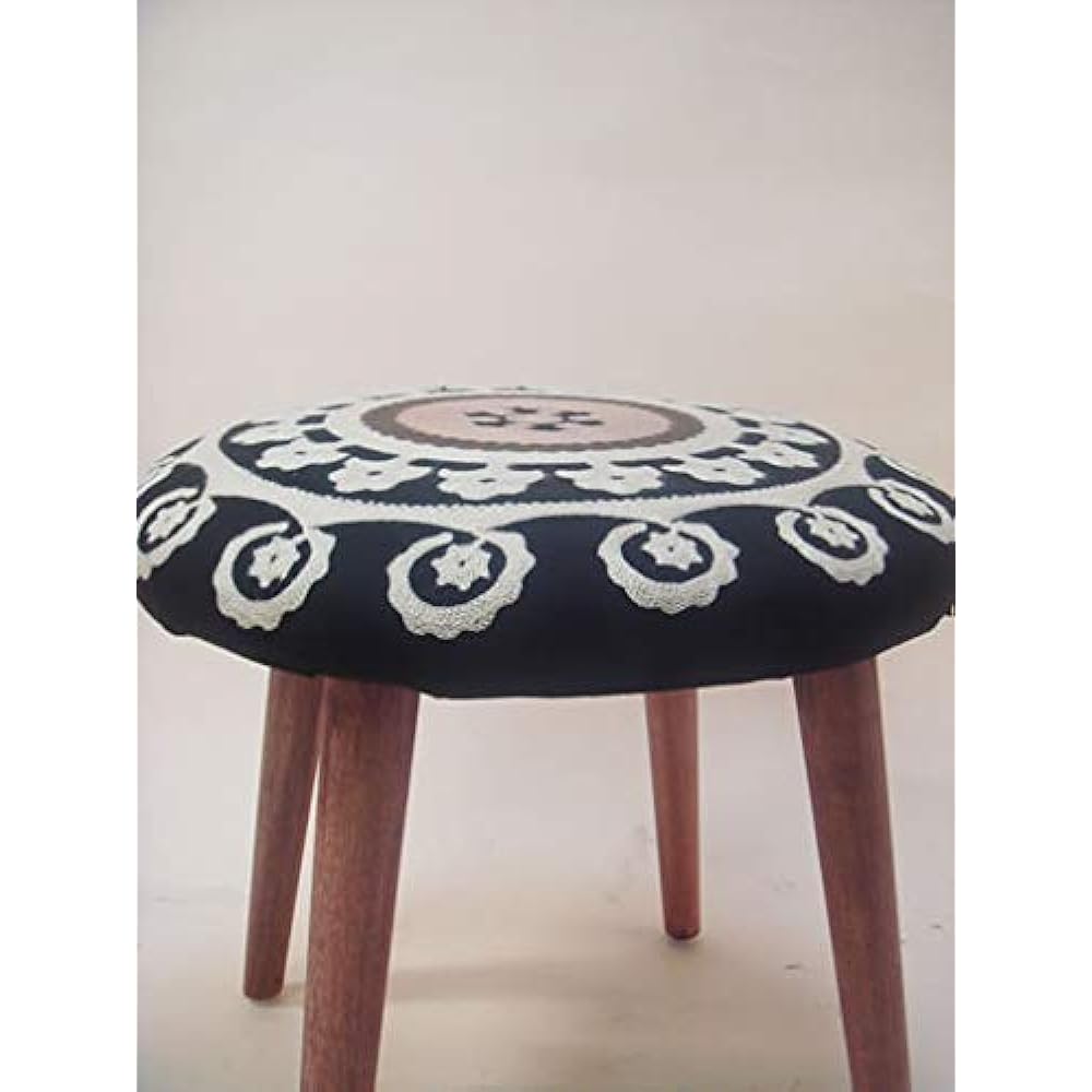 Kawabata Stool Round Stool Black 44×44×41cm 1707STC001