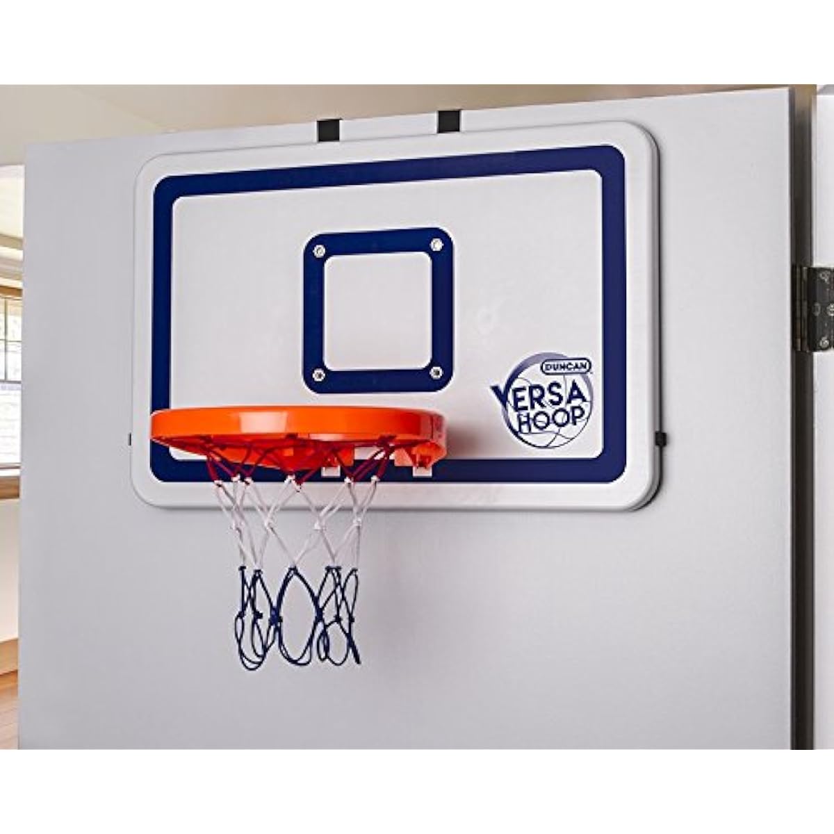 Duncan VersaHoop - The Only Indoor/Outdoor XL Mini Hoop: Hook On Doors + Clamp On Poles: Trampoline, Pontoon, Dock, Deck, Pop Up Tent, Bunk Bed, Boat, Playground and More...