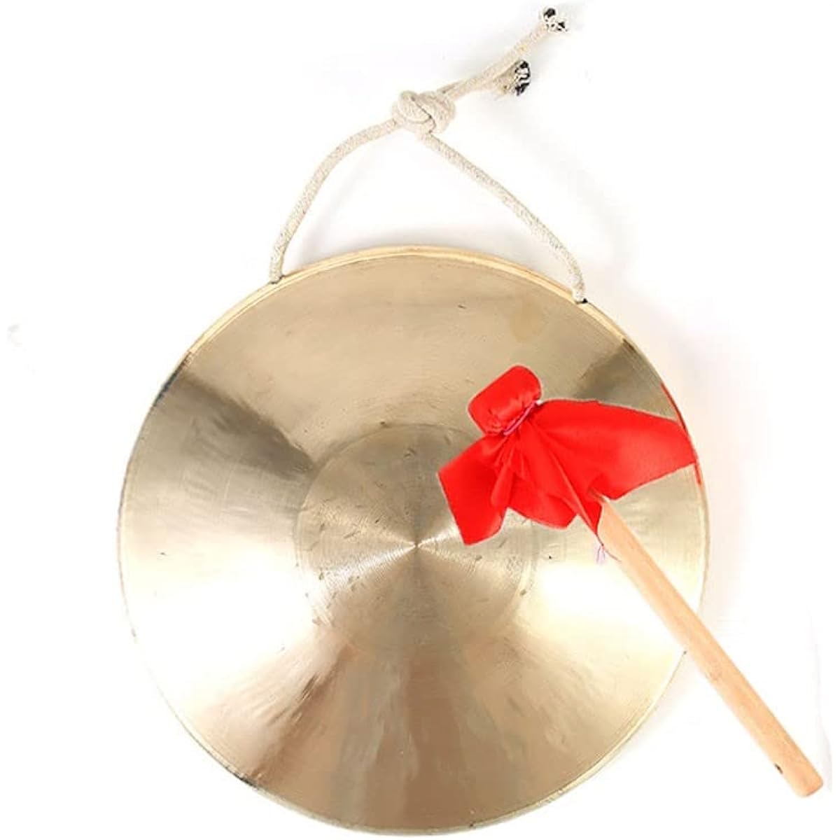 DOOKAA Gong gong gong drum 30 cm celebration gong large drum stick super loud wind gong Chinese hand gong bronze gong (Color: 30cm, Size:)