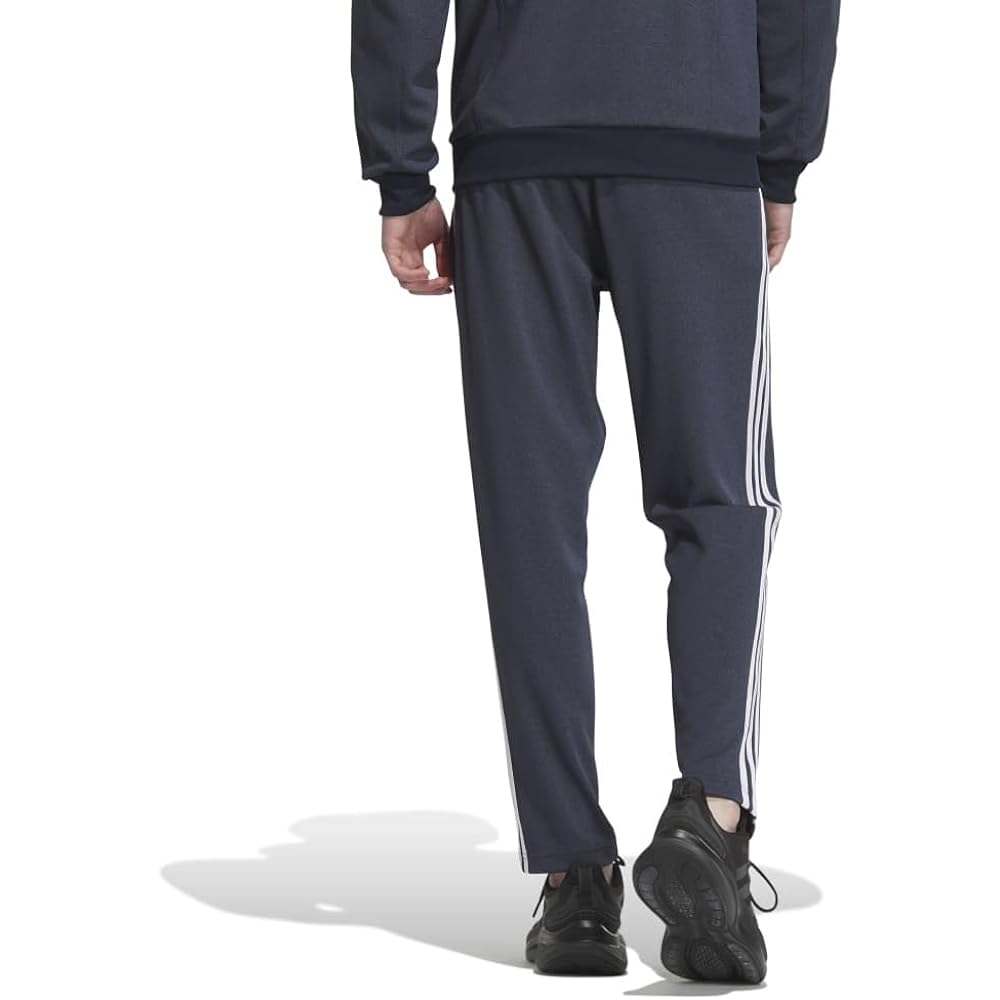 Adidas IJL88 Men's Jersey Bottom 24/7 Regular Fit Aero Lady Denim Double Knit Regular Tapered Leg Full Length Pants