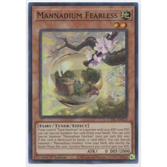 Mannadium Fearless - CYAC-EN013 - Super Rare - 1st Edition.